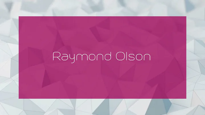 Raymond Olson Photo 30