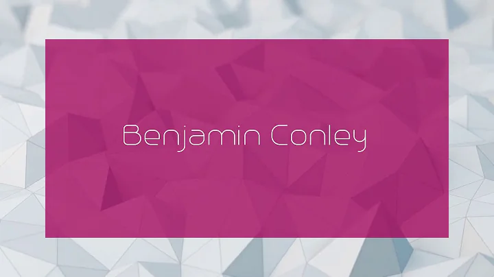 Benjamin Conley Photo 17