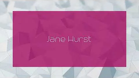 Jane Hurst Photo 25