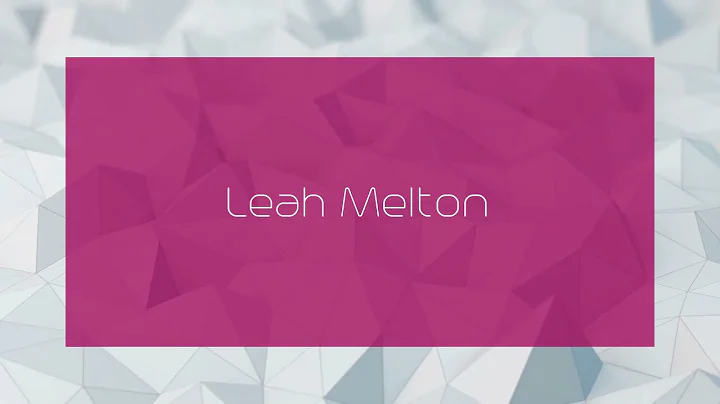 Leah Melton Photo 23