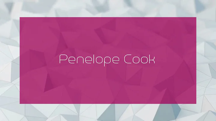 Penelope Cook Photo 15