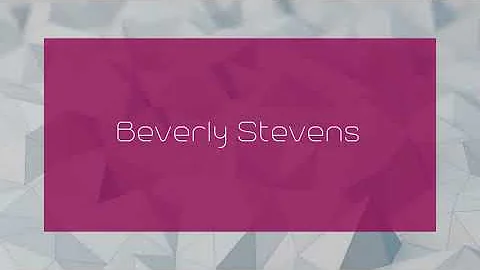 Beverly Stevens Photo 36