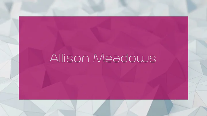 Allison Meadows Photo 31