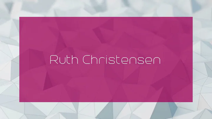 Ruth Christensen Photo 33
