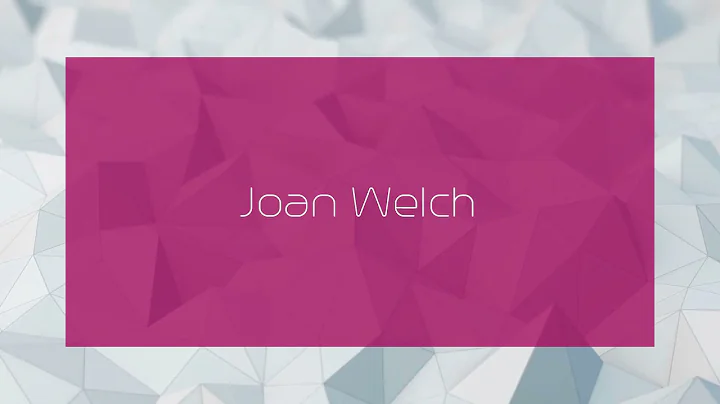 Joan Welch Photo 30
