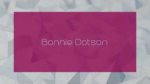 Bonnie Dotson Photo 31