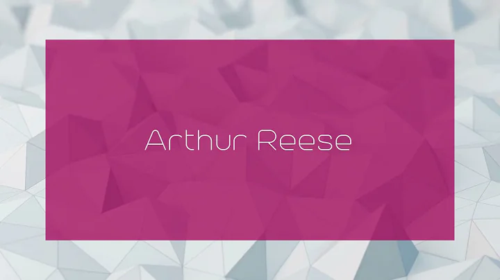 Arthur Reese Photo 26
