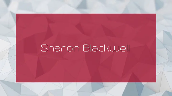 Sharon Blackwell Photo 38