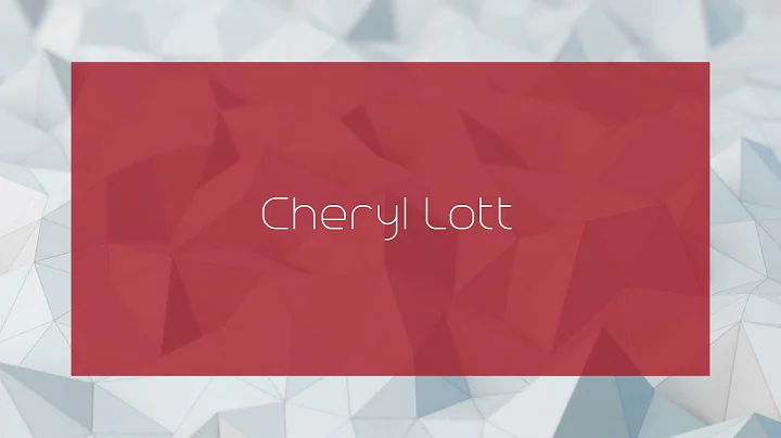 Cheryl Lott Photo 27