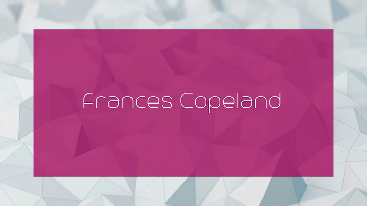 Frances Copeland Photo 23