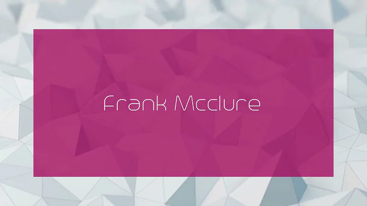 Frank Mcclure Photo 31