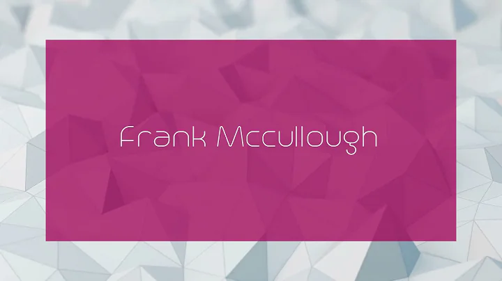 Frank Mccullough Photo 32