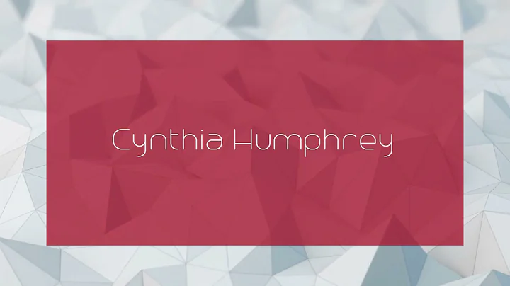 Cynthia Humphrey Photo 27