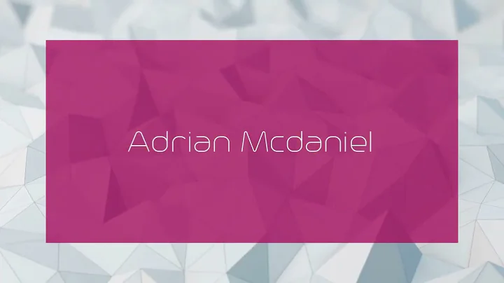 Adrian Mcdaniel Photo 30