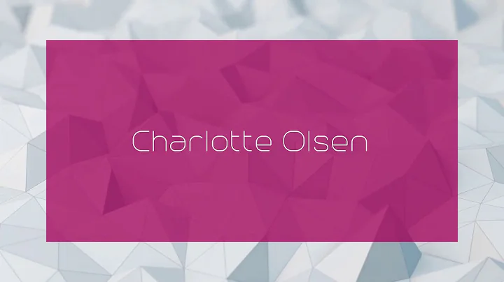Charlotte Olsen Photo 31