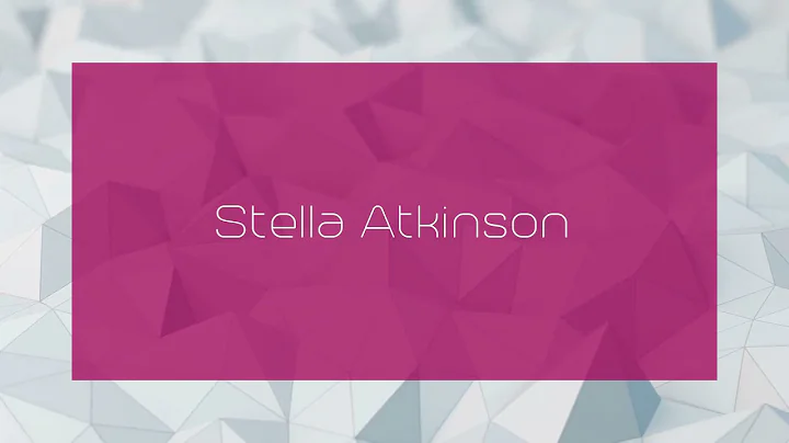 Stella Atkinson Photo 8