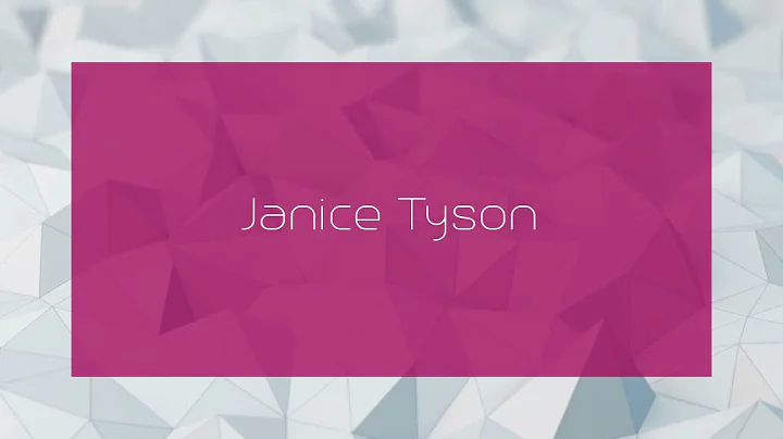 Janice Tyson Photo 19