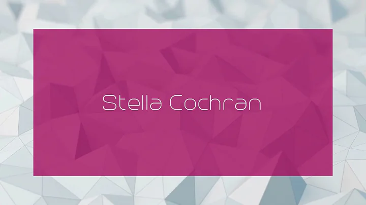 Stella Cochran Photo 14