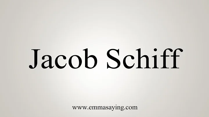 Jacob Schiff Photo 17