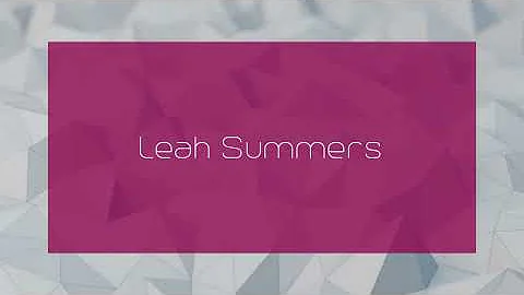 Leah Summers Photo 33