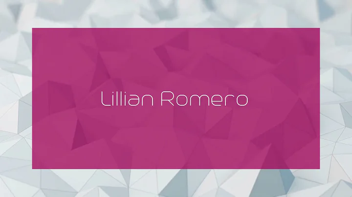 Lillian Romero Photo 23