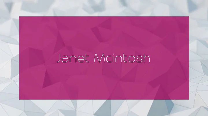 Janet Mcintosh Photo 29