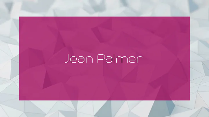 Jean Palmer Photo 31