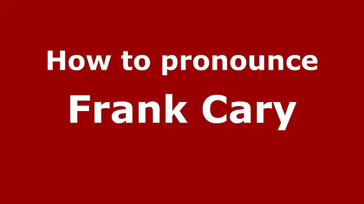 Frank Cary Photo 17