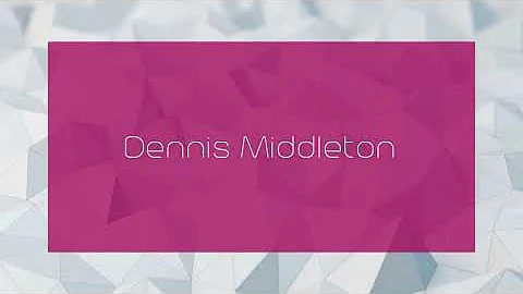 Dennis Middleton Photo 28