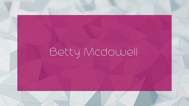 Betty Mcdowell Photo 25