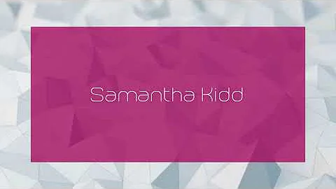 Samantha Kidd Photo 34