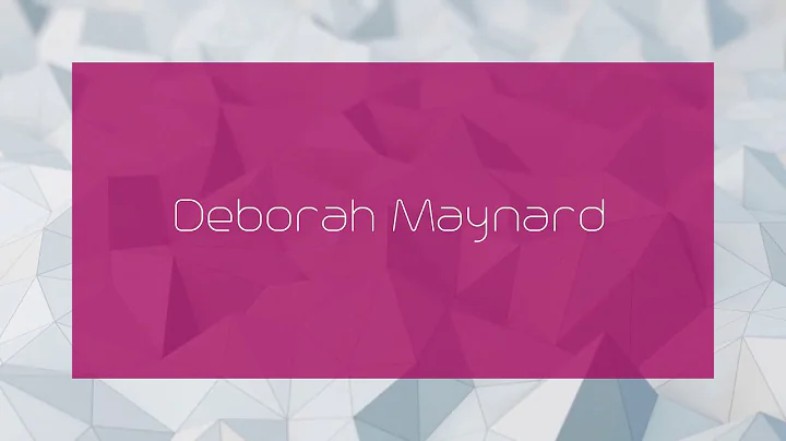 Deborah Maynard Photo 30