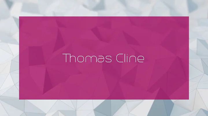 Thomas Cline Photo 36