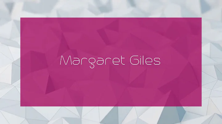 Margaret Giles Photo 27