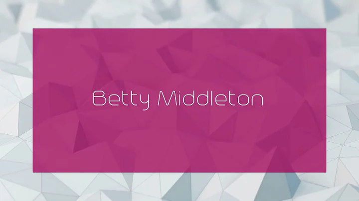 Betty Middleton Photo 22