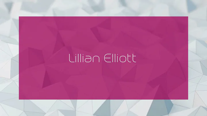 Lillian Elliott Photo 27