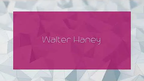 Walter Haney Photo 18