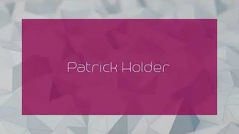 Patrick Holder Photo 33