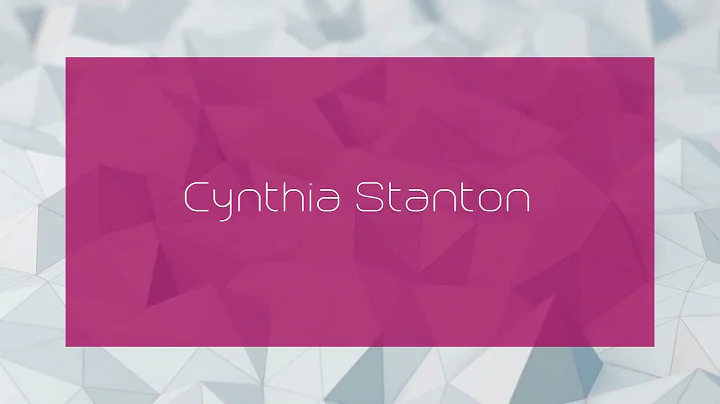 Cynthia Stanton Photo 17