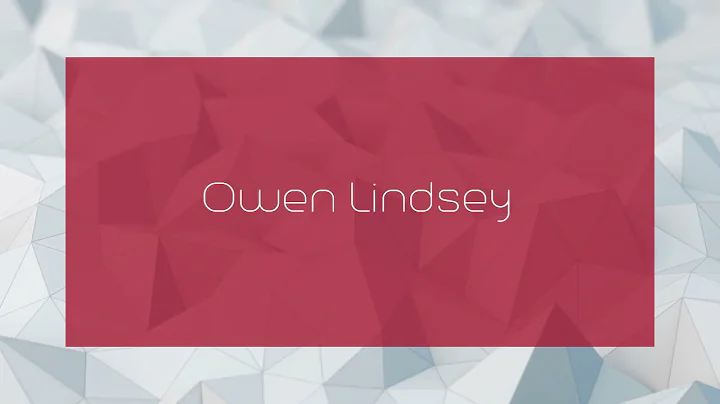 Owen Lindsey Photo 19