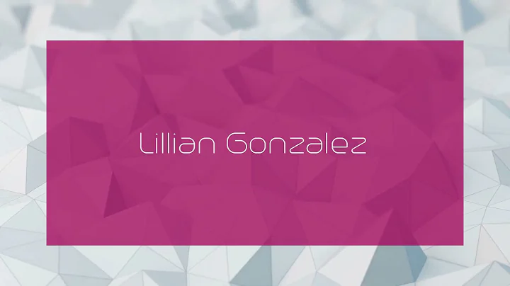 Lillian Gonzalez Photo 34
