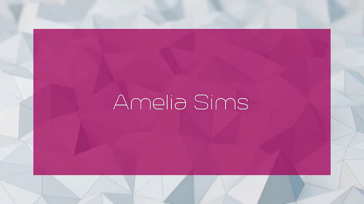 Amelia Sims Photo 17