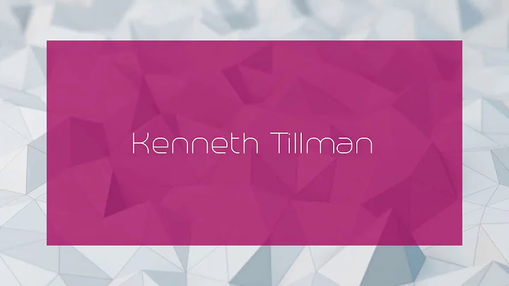 Kenneth Tillman Photo 19