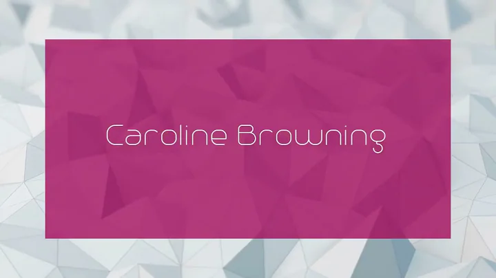 Caroline Browning Photo 23