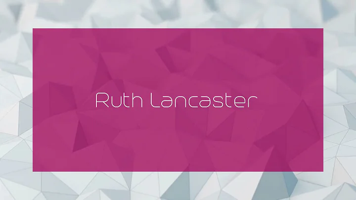 Ruth Lancaster Photo 27