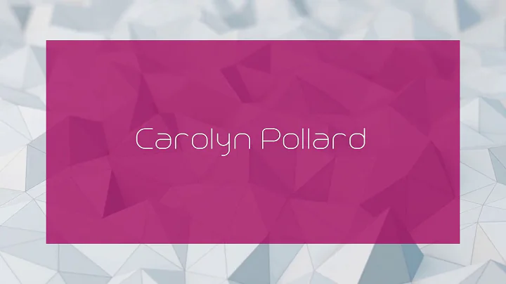 Carolyn Pollard Photo 30