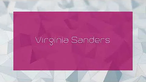 Virginia Sanders Photo 36