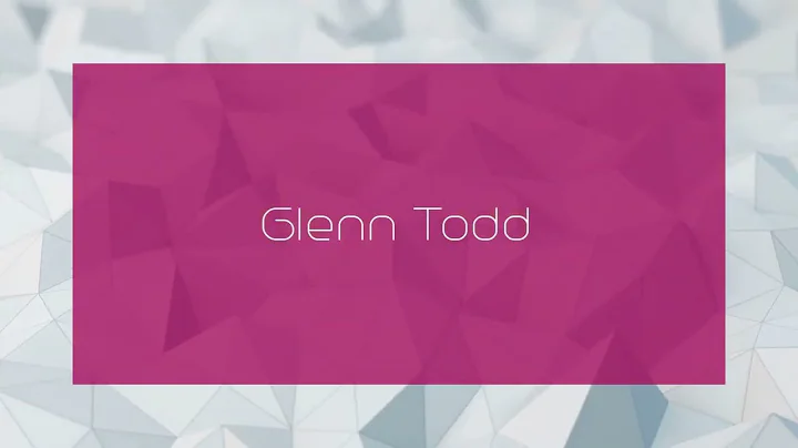 Glenn Todd Photo 38