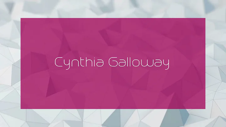 Cynthia Galloway Photo 23