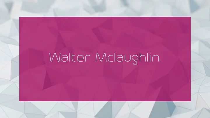 Walter Mclaughlin Photo 24